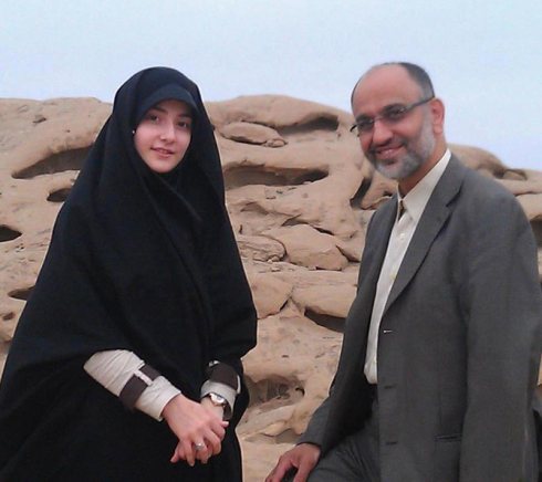 Zainab KHazali with her father Dr. Mehdi Khazali 